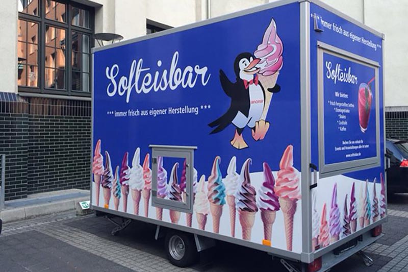 Eiswagen für Softeis und Eis mieten